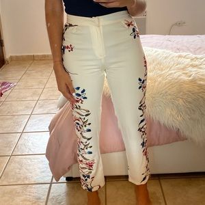 High waisted cropped pants